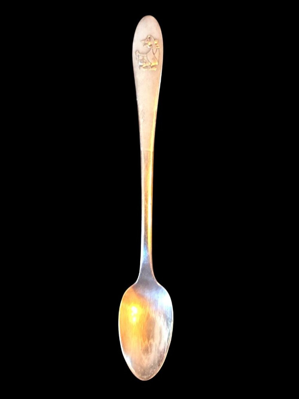 Vintage Baby Spoon Mother Goose Oneida Ltd. US Collectible Silver-Plate